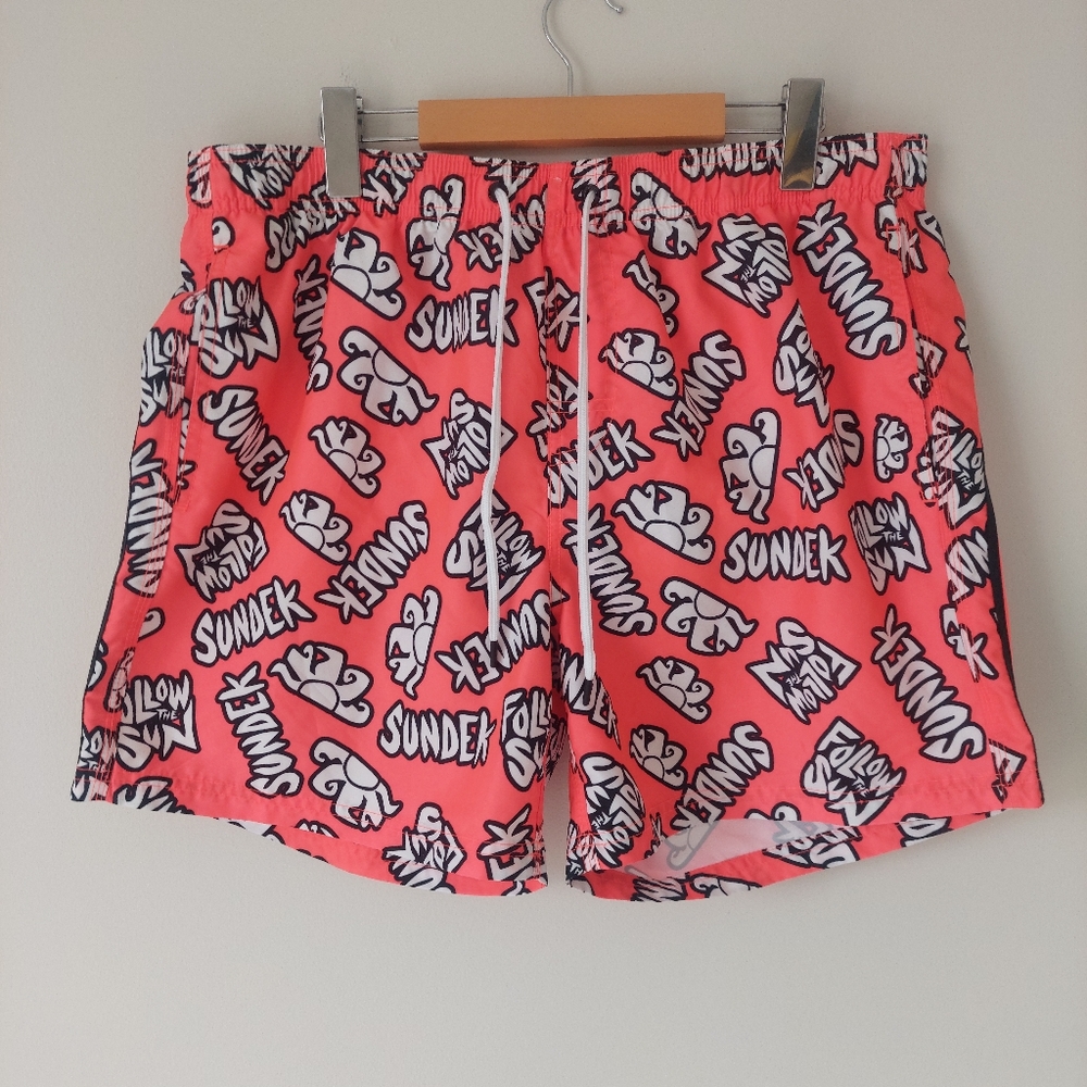 Sundek Swimsuit Swim Shorts, Men's XXL, Orange